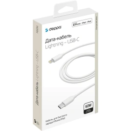 Кабель Deppa USB-C/Lightning 1,2m 72231 White