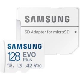 Карта памяти Samsung EVO Plus 128GB MicroSDXC Class 10/UHS-I U3 (MB-MC128SA)