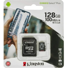 Карта памяти Kingston Canvas Select Plus 128GB MicroSDXC Class 10 UHS-I (SDCS2/128GB)