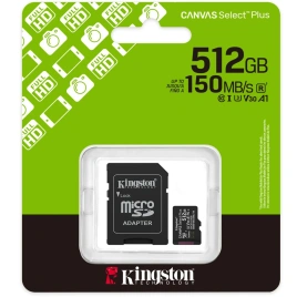 Карта памяти Kingston Canvas Select Plus 512GB MicroSD (SDCS3/512GB)