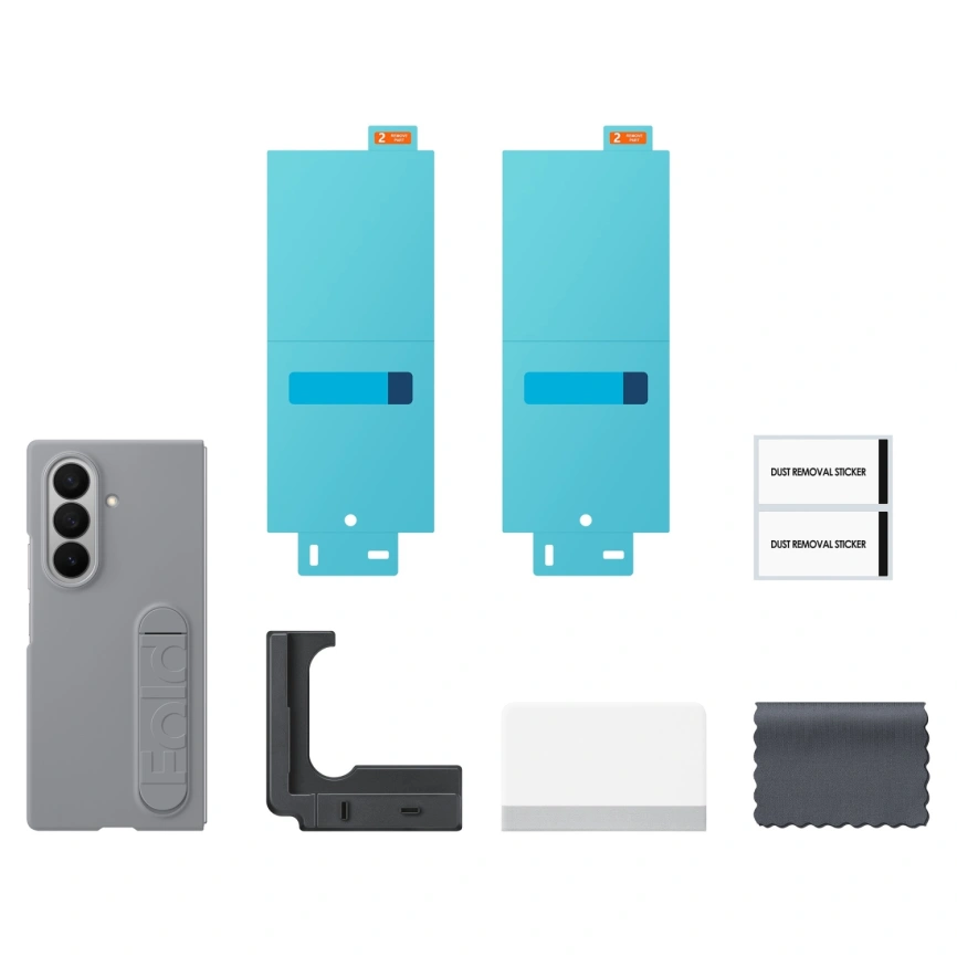 Чехол Samsung Silicone Case для Galaxy Z Fold7 Gray фото 6