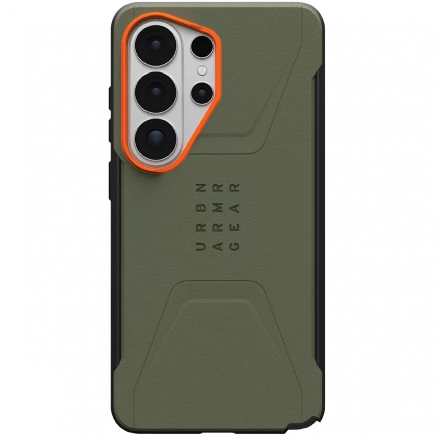 Чехол UAG Civilian Case with MagSafe для Samsung Galaxy S26 Ultra Olive/Orange (214535117297) фото 1