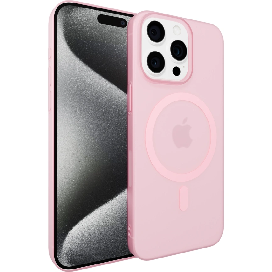 Чехол Gurdini Slim Series with MagSafe для iPhone 16 Pro Pink фото 1