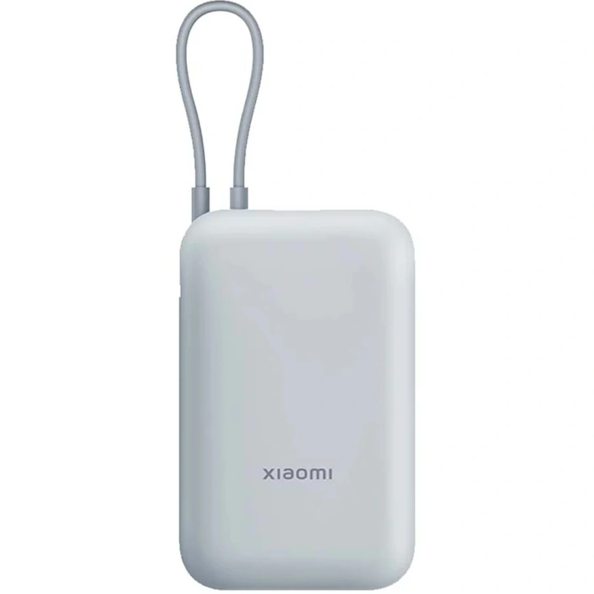 Внешний аккумулятор Xiaomi Power Bank 10000mAh (Integrated Cable) Ice Blue фото 3