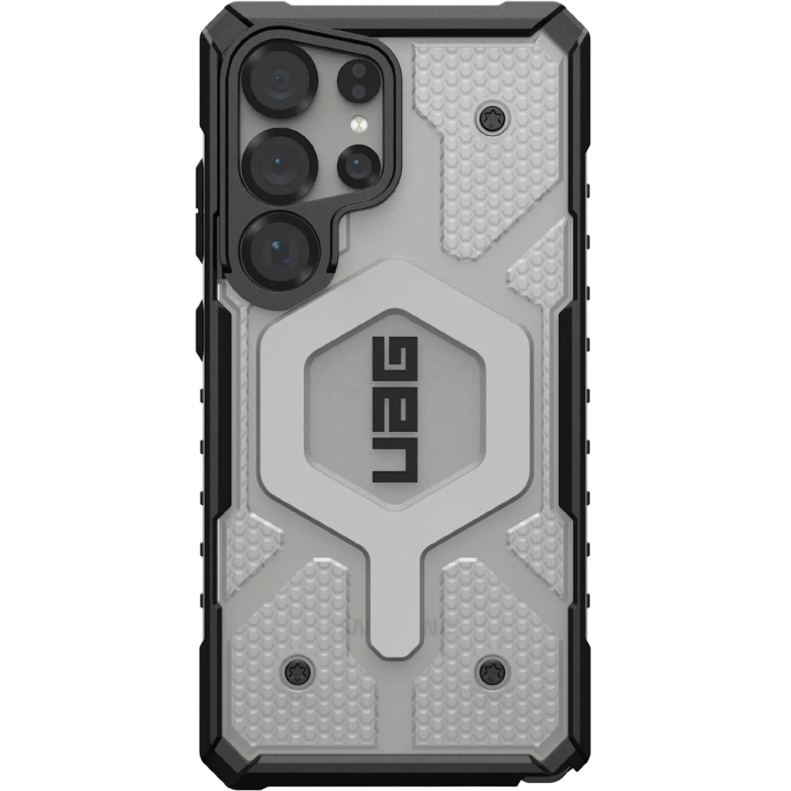 Чехол UAG MagSafe Pathfinder Clear для Samsung Galaxy S25 Ultra Ice/Silver фото 1