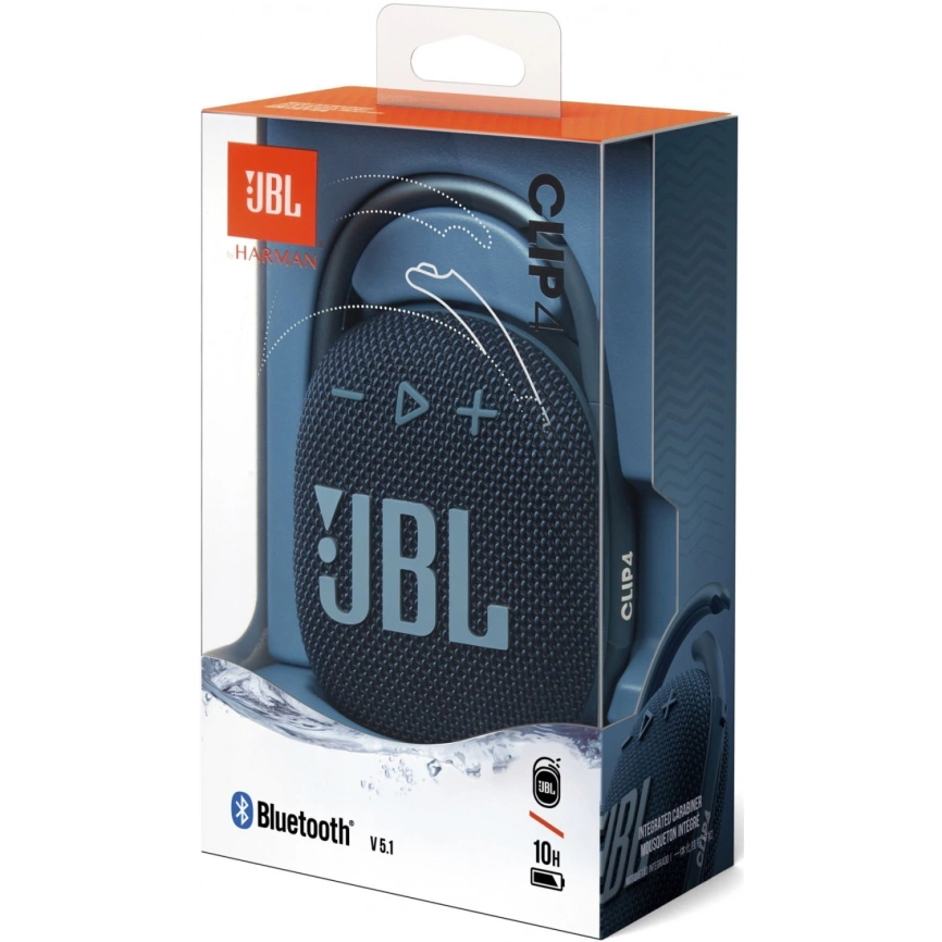 Портативная колонка JBL Clip 4 Blue фото 5