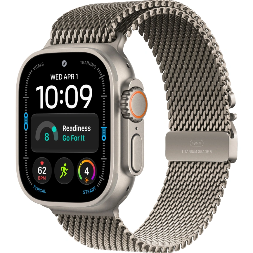 Смарт-часы Apple Watch Ultra 4 (2026) 49mm Natural Titanium Case with Natural Titanium Milanese Loop L фото 1
