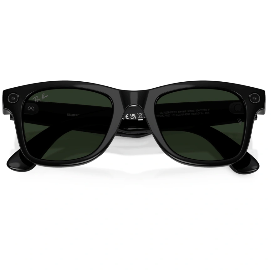 Умные очки Ray-Ban Wayfarer (Gen 2) Shiny Black/Transitions (RW4012) L Graphite Green фото 8