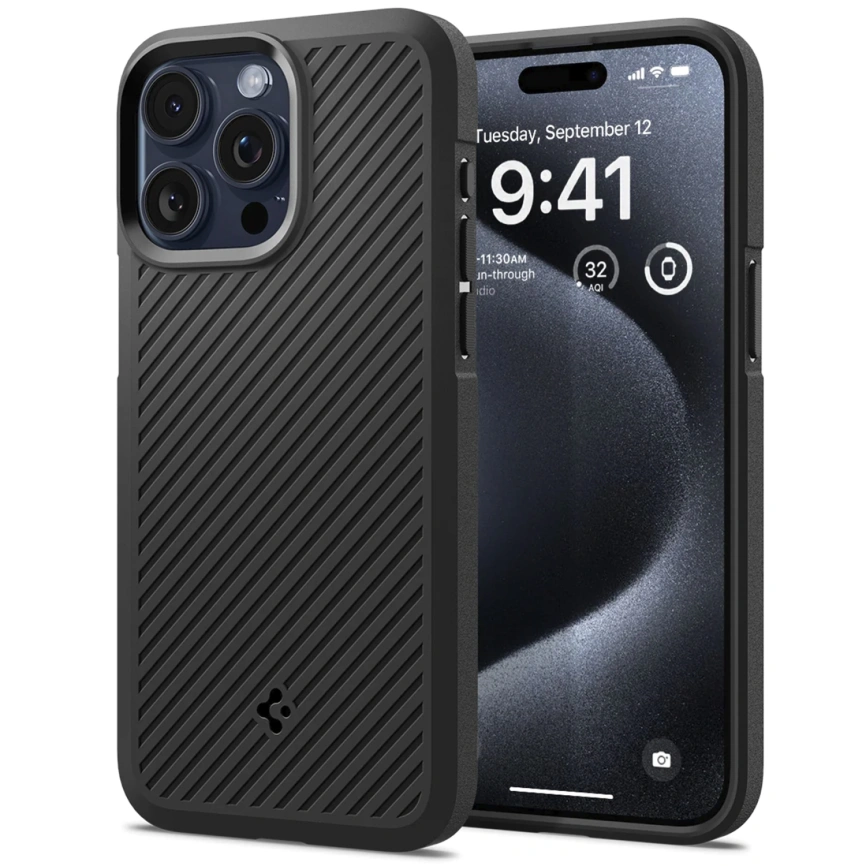 Чехол Spigen Core Armor для iPhone 15 Pro Max (ACS06441) Matte Black фото 1
