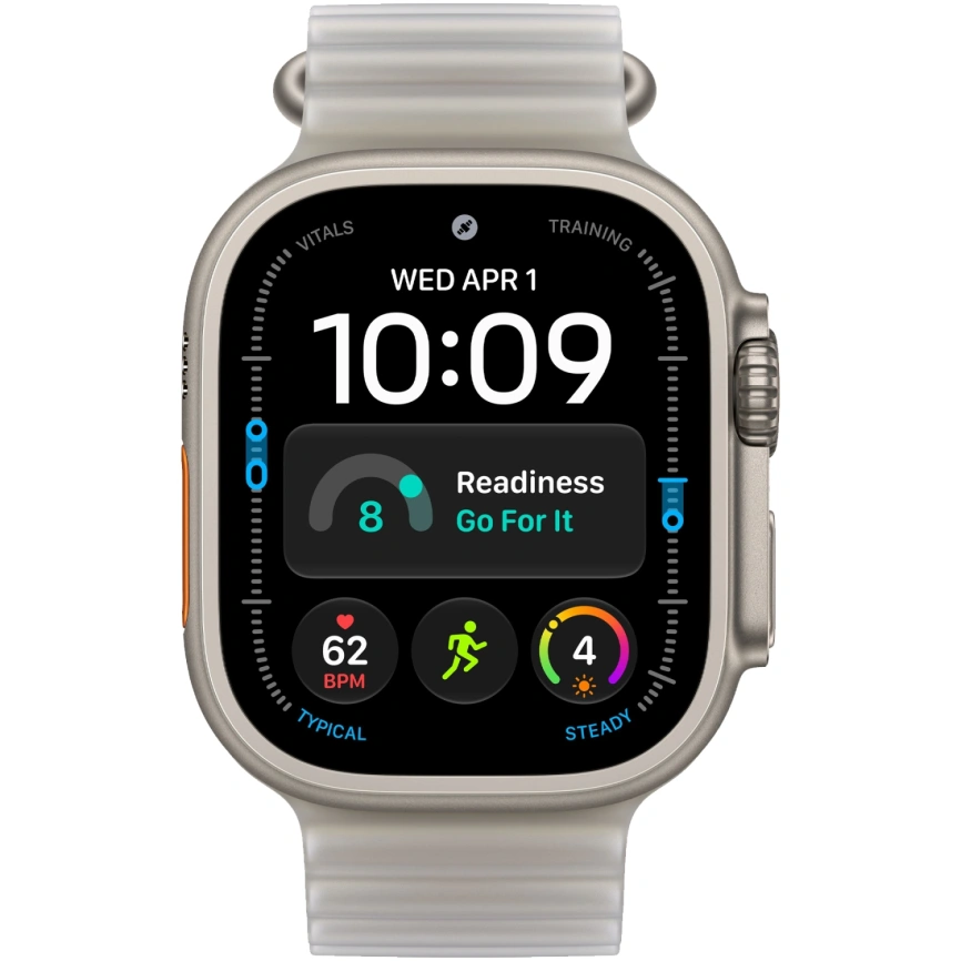 Смарт-часы Apple Watch Ultra 4 (2026) 49mm Natural Titanium Case with Translucent Gray Ocean Band фото 3