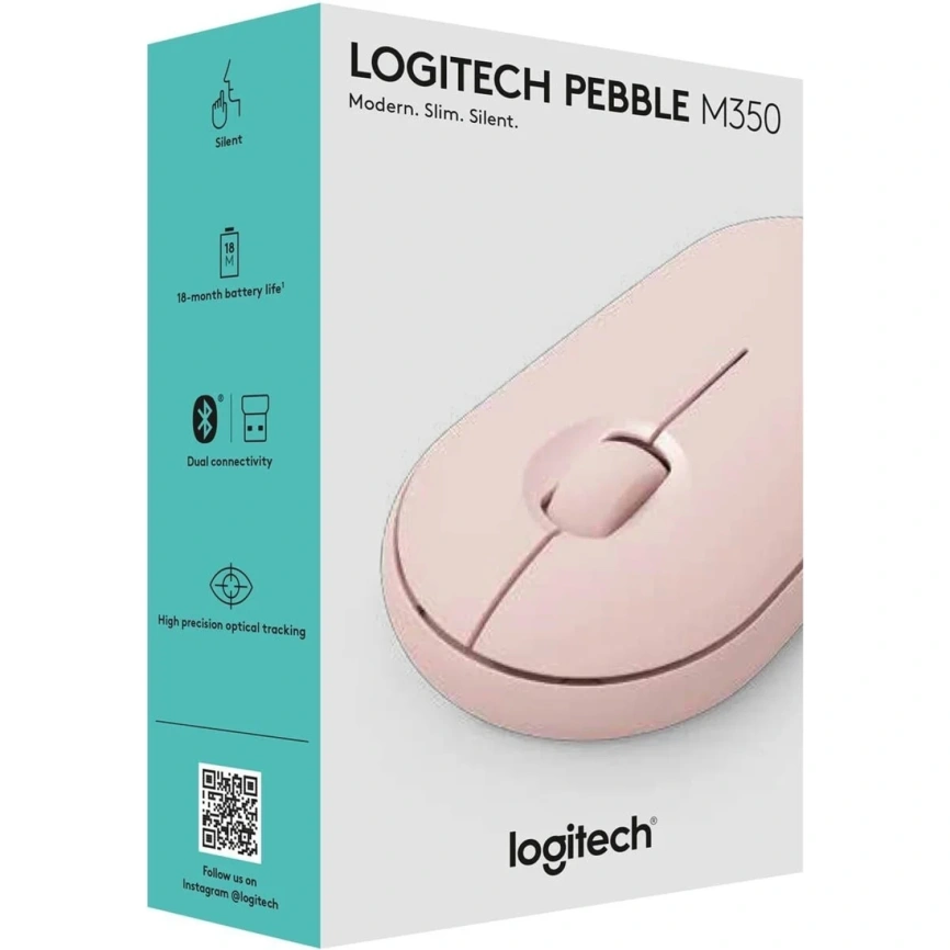 Беспроводная мышь Logitech Pebble M350 Rose (910-005717) фото 7