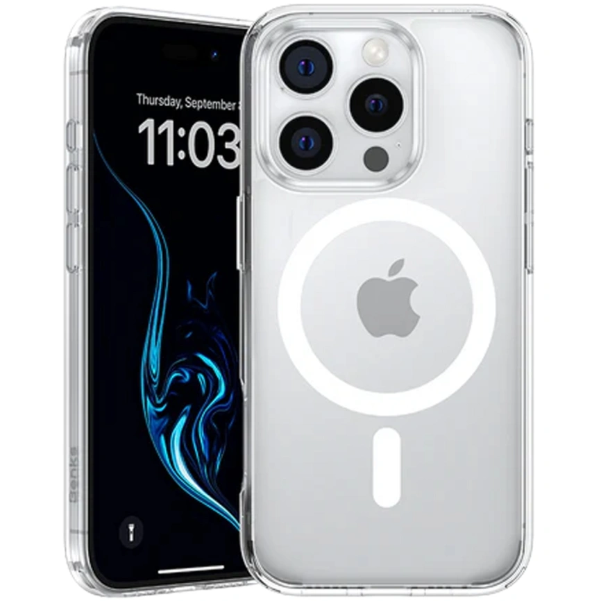 Чехол Benks Lucent Pro Case with MagSafe для iPhone 16 Pro Max Transparent фото 1