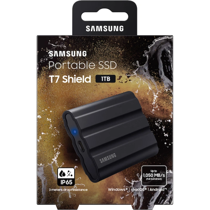 Внешний SSD накопитель Samsung T7 Shield USB 3.2 Type-C 1TB Black (MU-PE1T0S/WW) фото 4