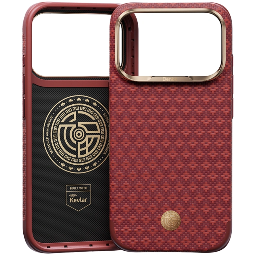 Чехол Benks ArmorGrid Edge X9 Case with Kevlar для iPhone 18 Pro Sawy Red (C.K.FL.AP.RD.X069) фото 2