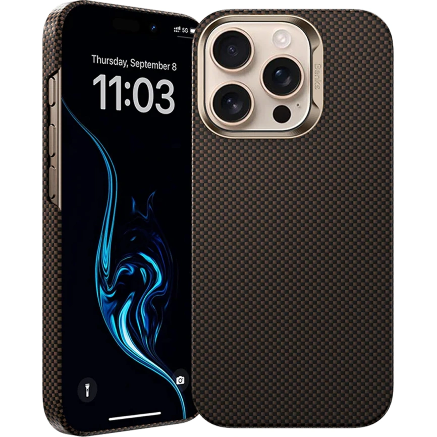 Чехол Benks ArmorTint Case built with Kevlar для iPhone 16 Pro Gold фото 1