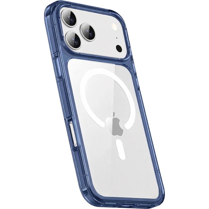 Чехол Gurdini Alba Series Protective with MagSafe для iPhone 18 Pro Dark Blue фото 1