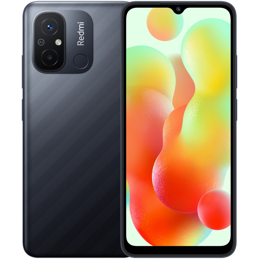 Смартфон Xiaomi Redmi 12C 4/128Gb (NFC) Graphite Gray Global Version фото 1