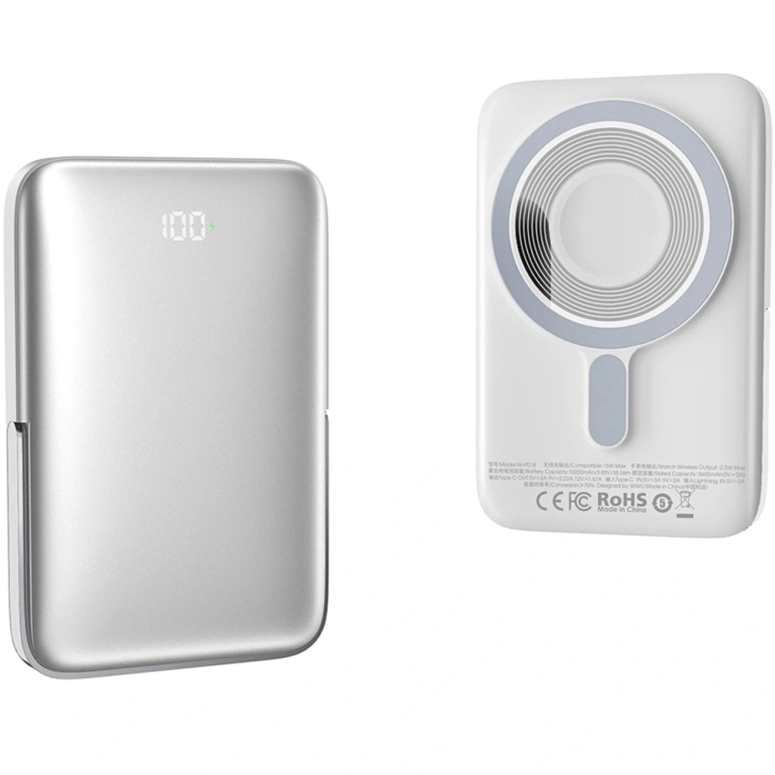 Внешний аккумулятор WiWU Elite Series Magsafe Wi-P018 10000 mAh White фото 2
