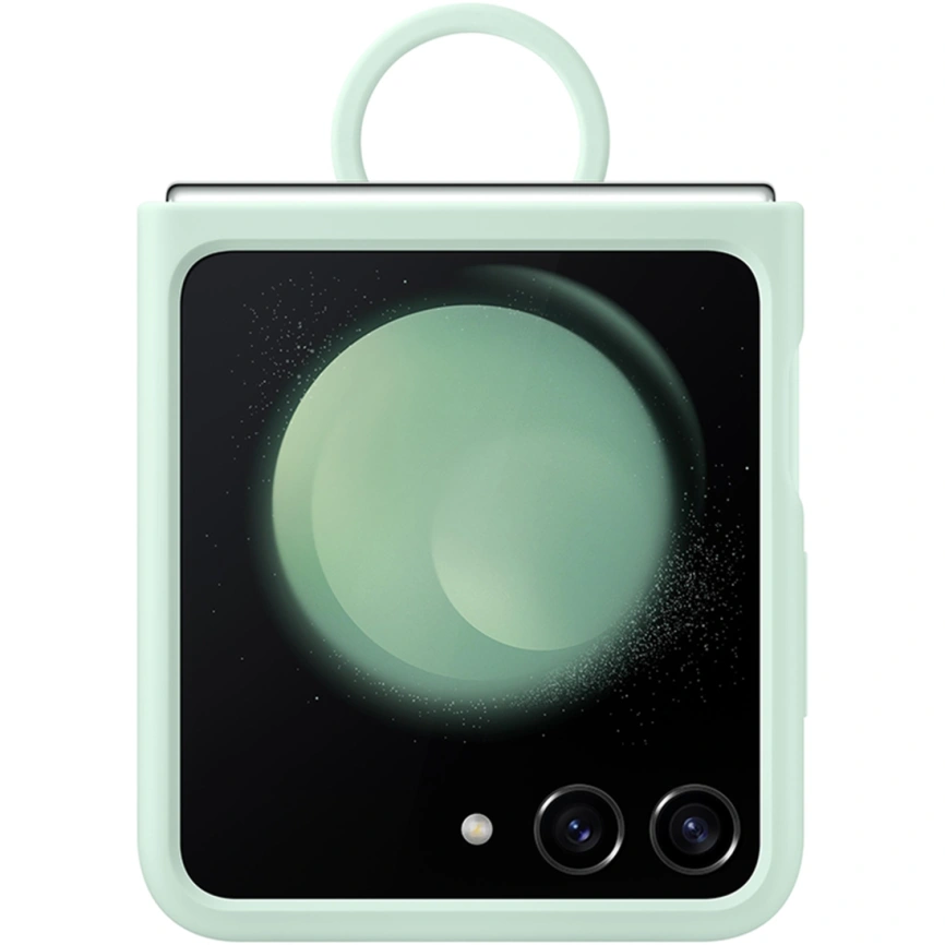 Чехол Samsung Series для Galaxy Z Flip 5 Silicone Case with Ring Mint фото 3