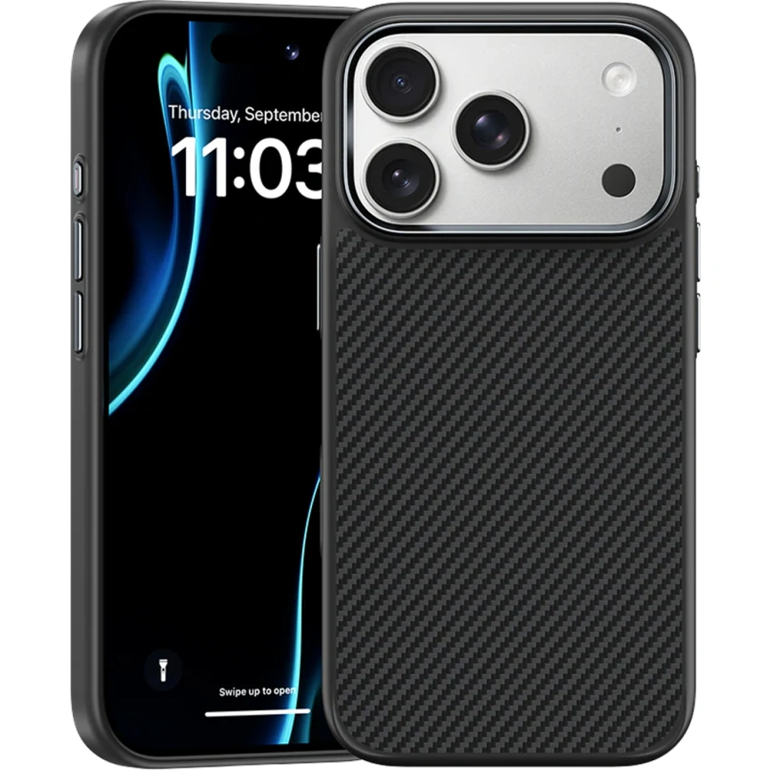 Чехол Benks ArmorPro Case built with Kevlar 600D для iPhone 17 Pro Black фото 7