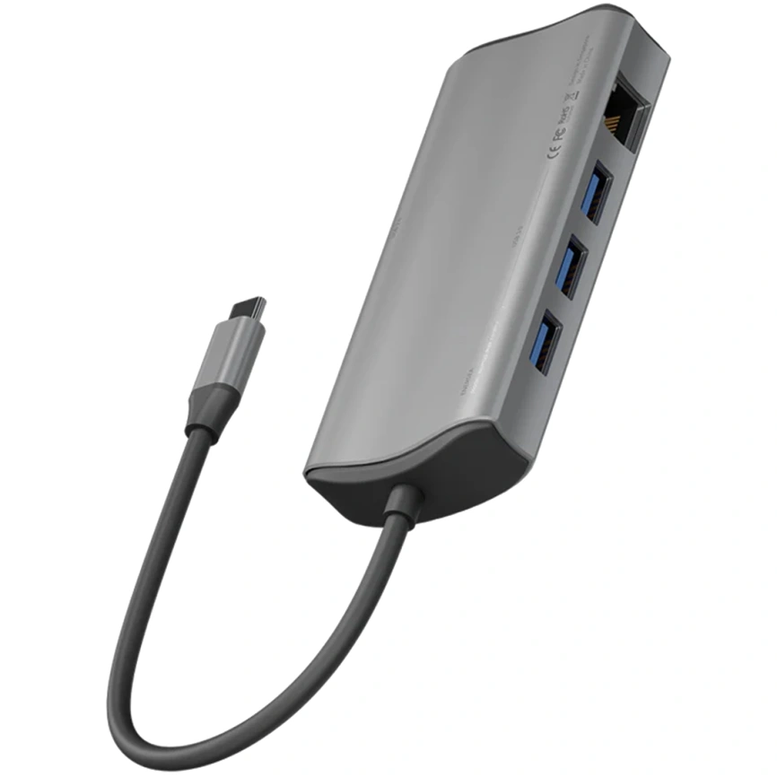 Адаптер EnergEA AluHub Max 100W USB-C(11in1) Space Gray фото 3
